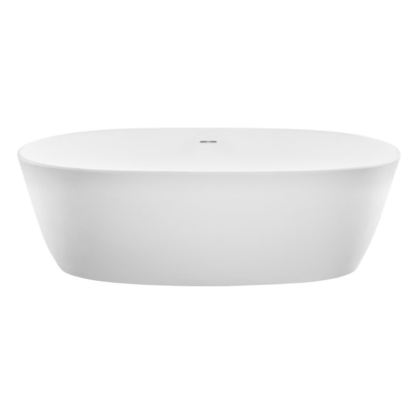 MTI Baths MTI Elena Freestanding Air BathTub White/Matte 65X32X22.5 Wayfair